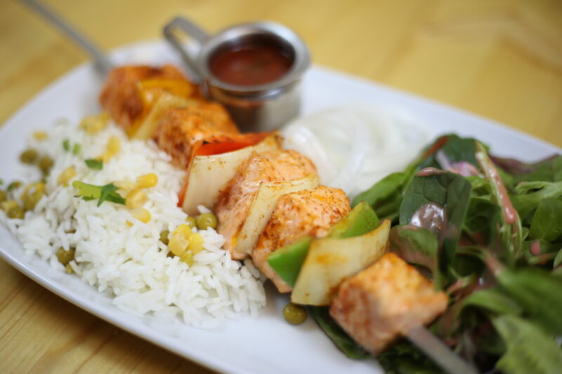 SALMON SHASHLIK