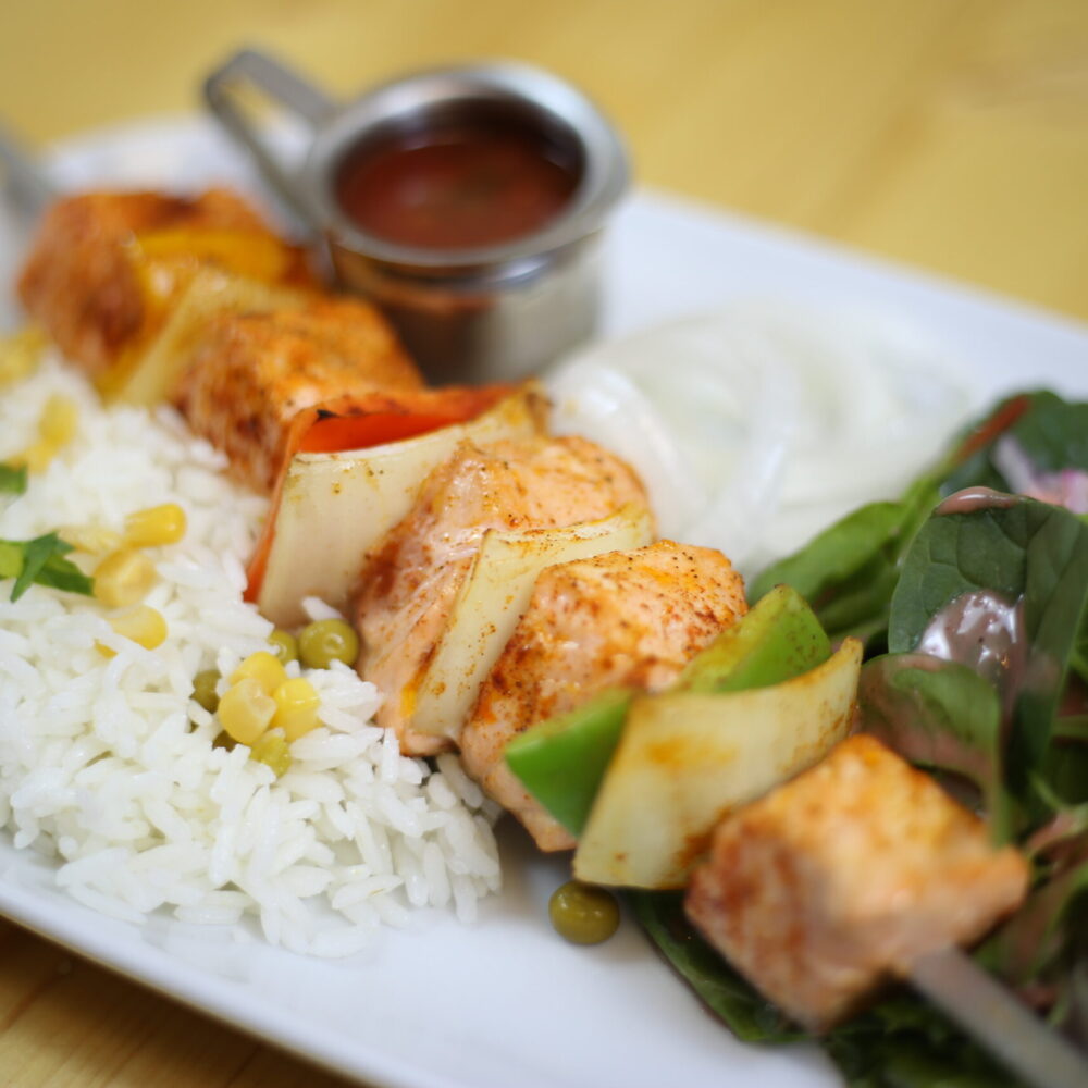 SALMON SHASHLIK